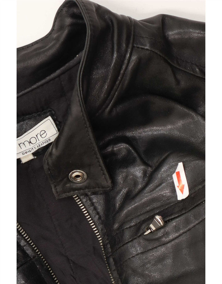 Bata and More Męska kurtka skórzana UK 42 XL czarna