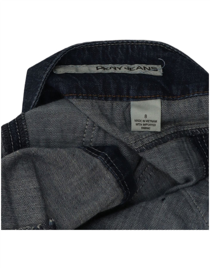 Dkny Damska mini spódniczka dżinsowa US 8 Medium W32 niebieska