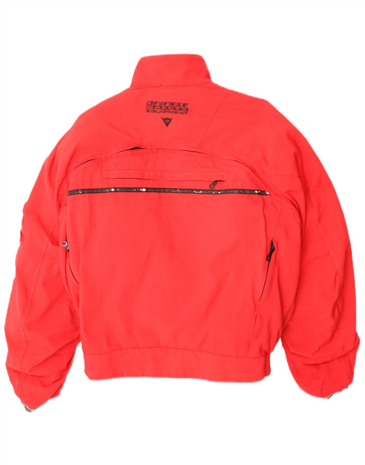 Męska kurtka wyścigowa Dainese, rozmiar 50, średni czerwony nylon