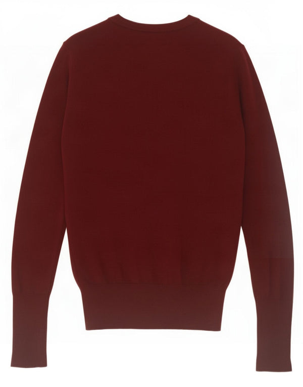 Sweter damski Zara z okrągłym dekoltem UK 10 Small Burgundy
