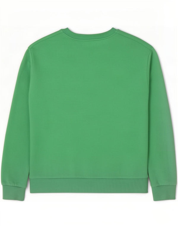 Marks & Spencer Damski sweter oversize UK 10, mały, zielony, bawełniany