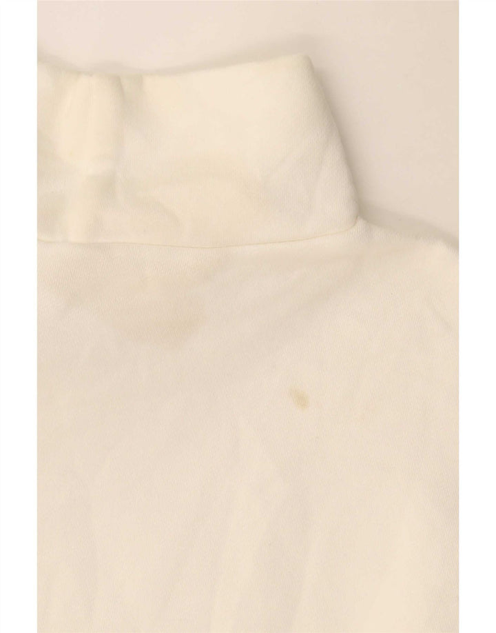Damski top oversize Zara z rękawem 3/4, UK 10, mały, złamanej bieli, bawełniany