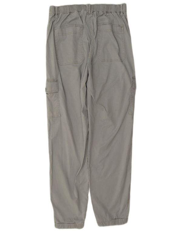 Marks & Spencer Damskie spodnie cargo z wysokim stanem UK 10 Small W27 L29 Szare