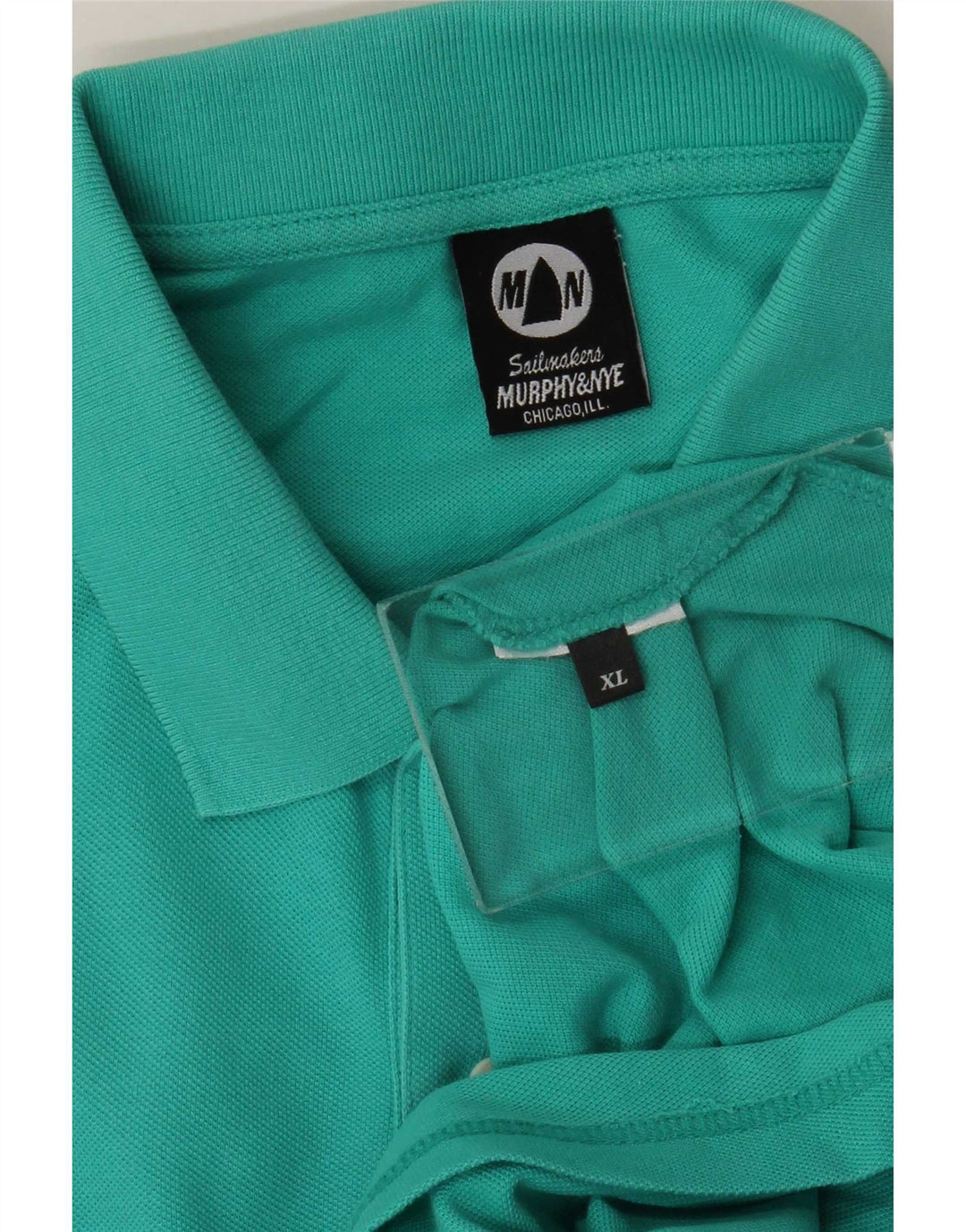 Męska koszulka polo Sailmakers XL Murphy & Nye w kolorze turkusowym