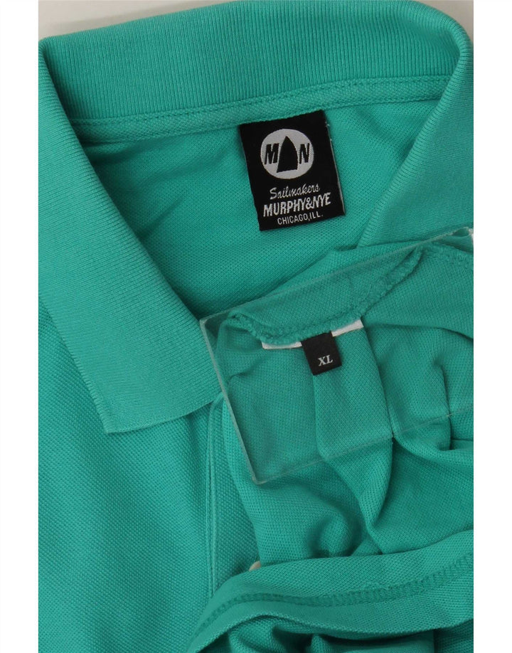 Męska koszulka polo Sailmakers XL Murphy & Nye w kolorze turkusowym