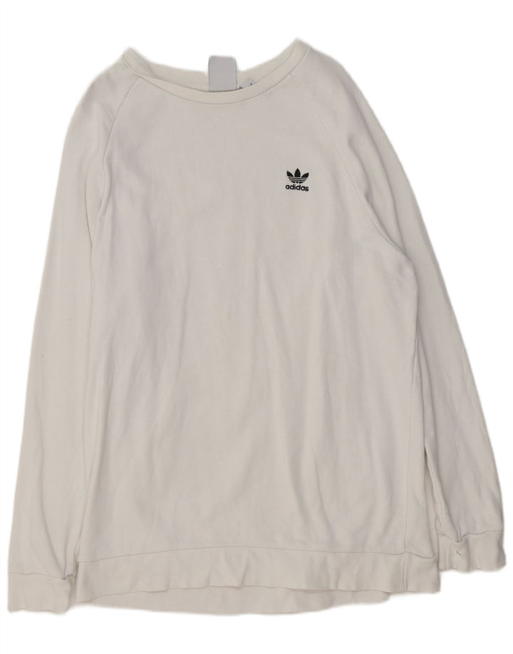 Bluza męska ADIDAS, duża, biała, bawełniana