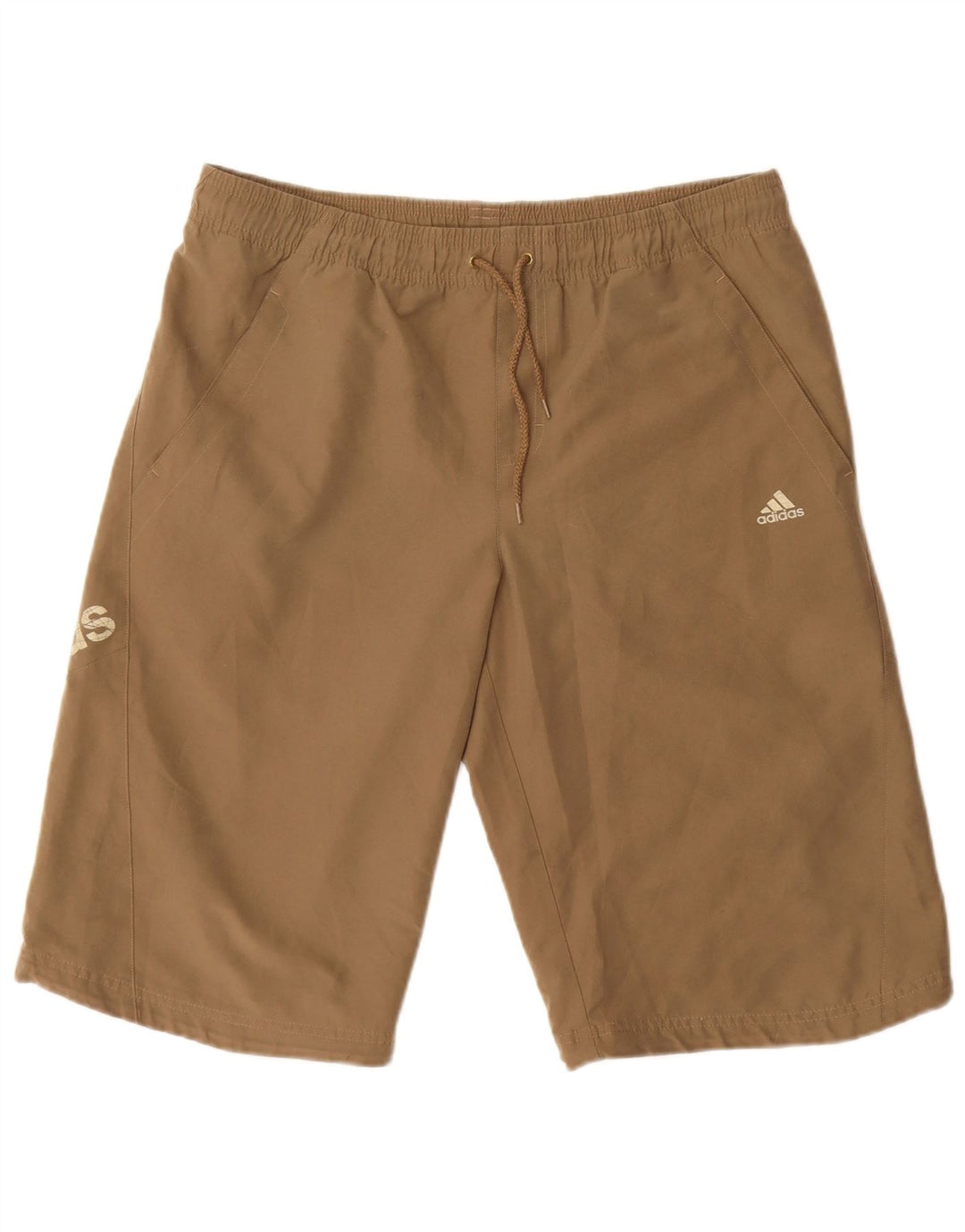 Męskie spodenki sportowe Adidas Graphic, średni brązowy poliester