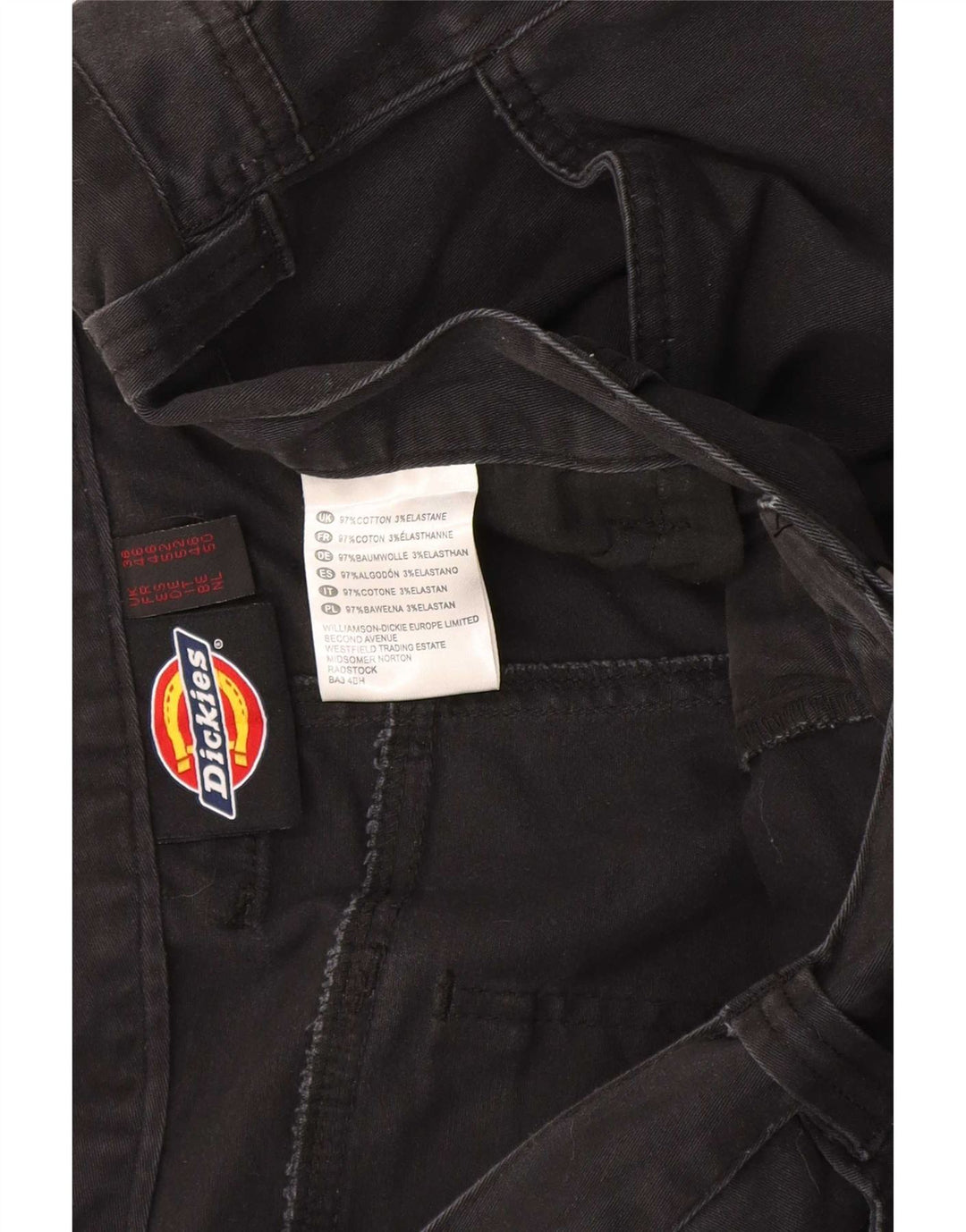 Męskie spodenki cargo Dickies W36, duże, czarne, bawełniane