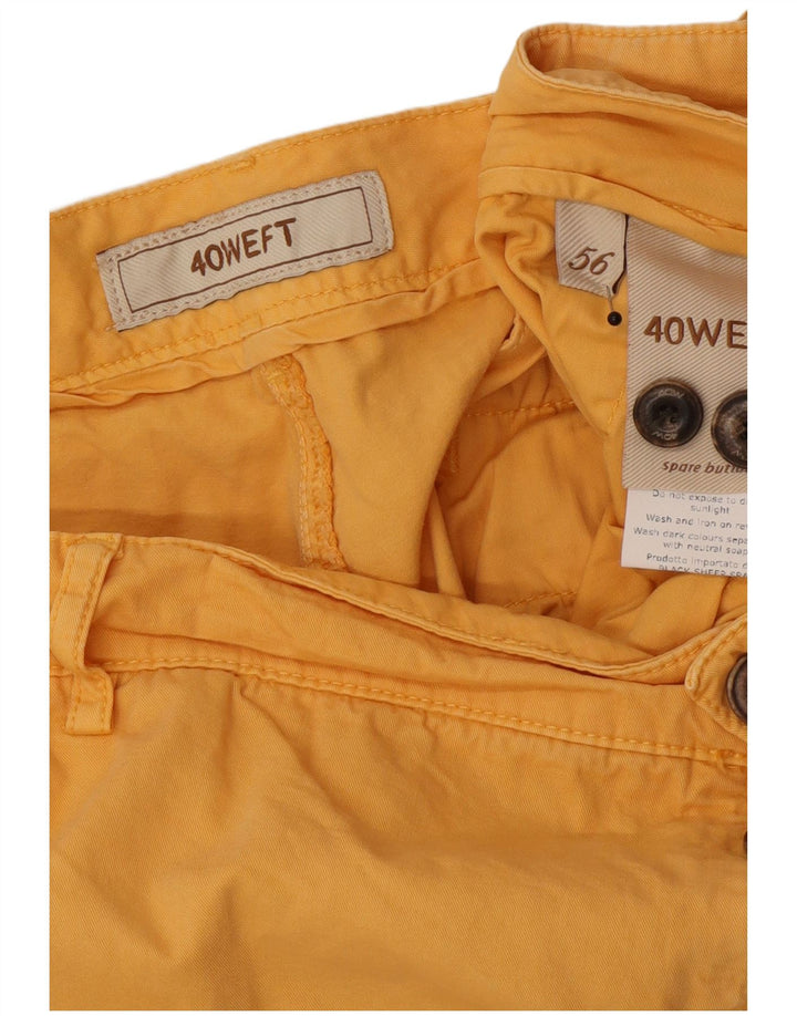 Męskie spodenki cargo 40Weft IT 56 3XL W40 Żółta bawełna