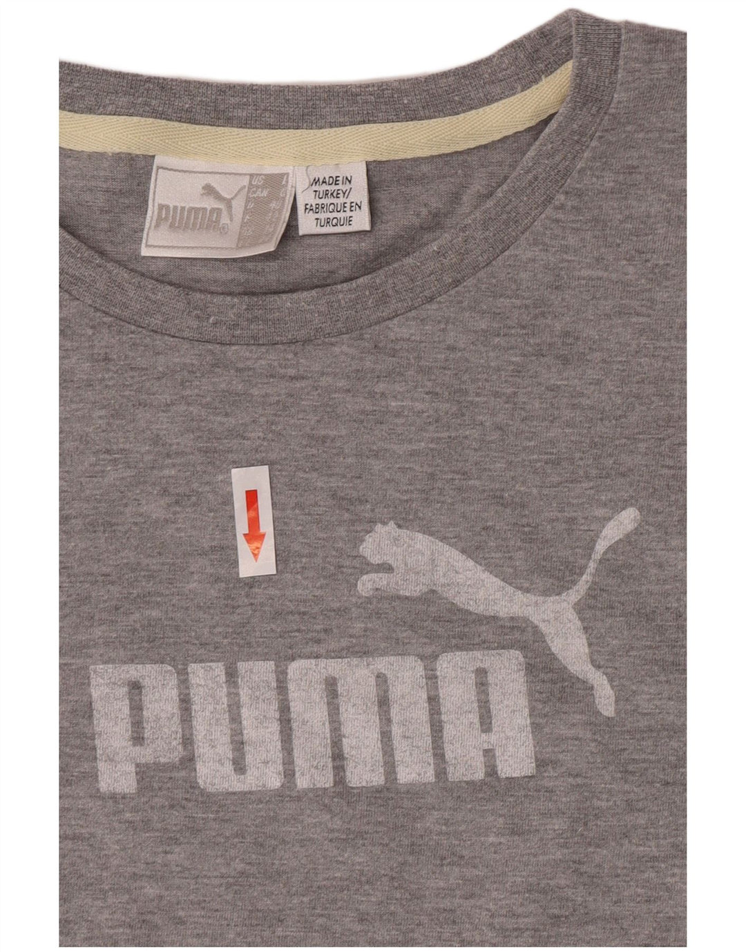 Damska koszulka z grafiką Puma z długim rękawem, UK 14, duża, szara