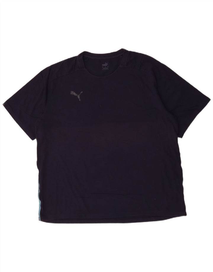 T-shirt męski Puma Top 3XL, granatowy, bawełniany