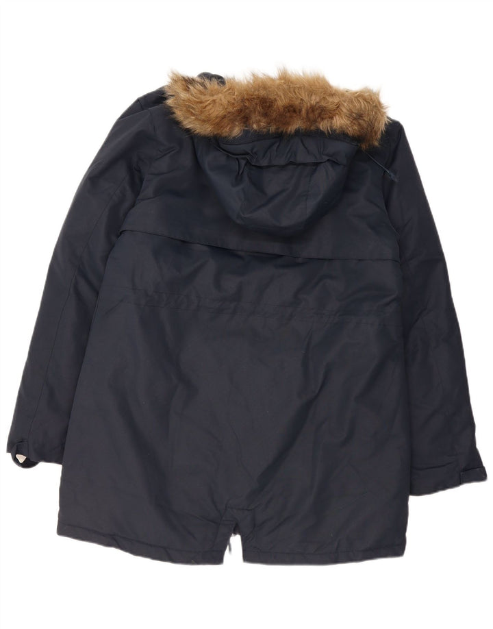 MOUNTAIN WAREHOUSE Damska kurtka parka z kapturem UK 14, duża, granatowa