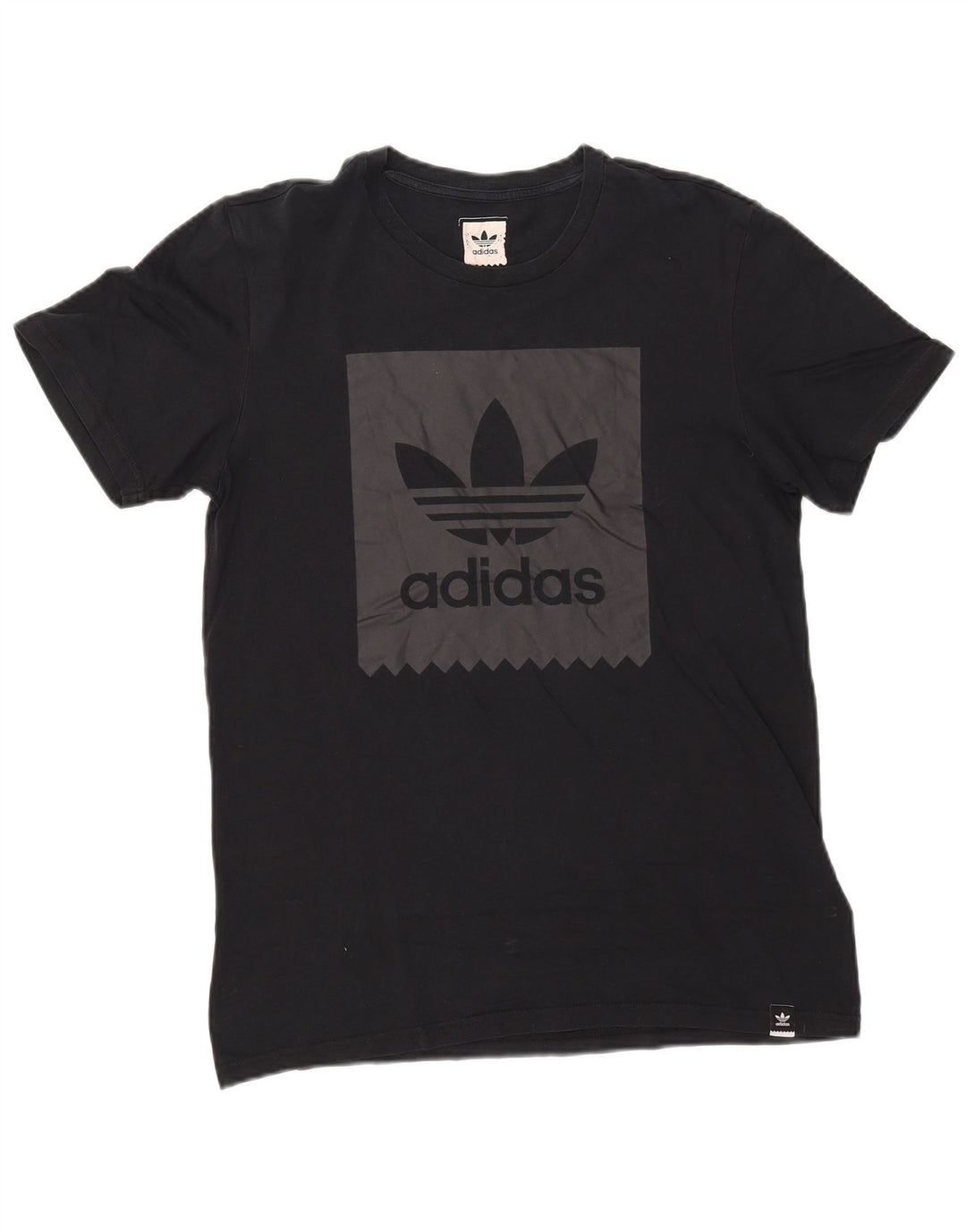 Męska koszulka z grafiką Adidas, średnia, granatowa, bawełniana