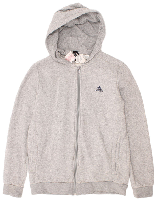 Adidas Chłopięcy Sweter Z Kapturem 11-12 Lat Szary Nakrapiane Bawełny