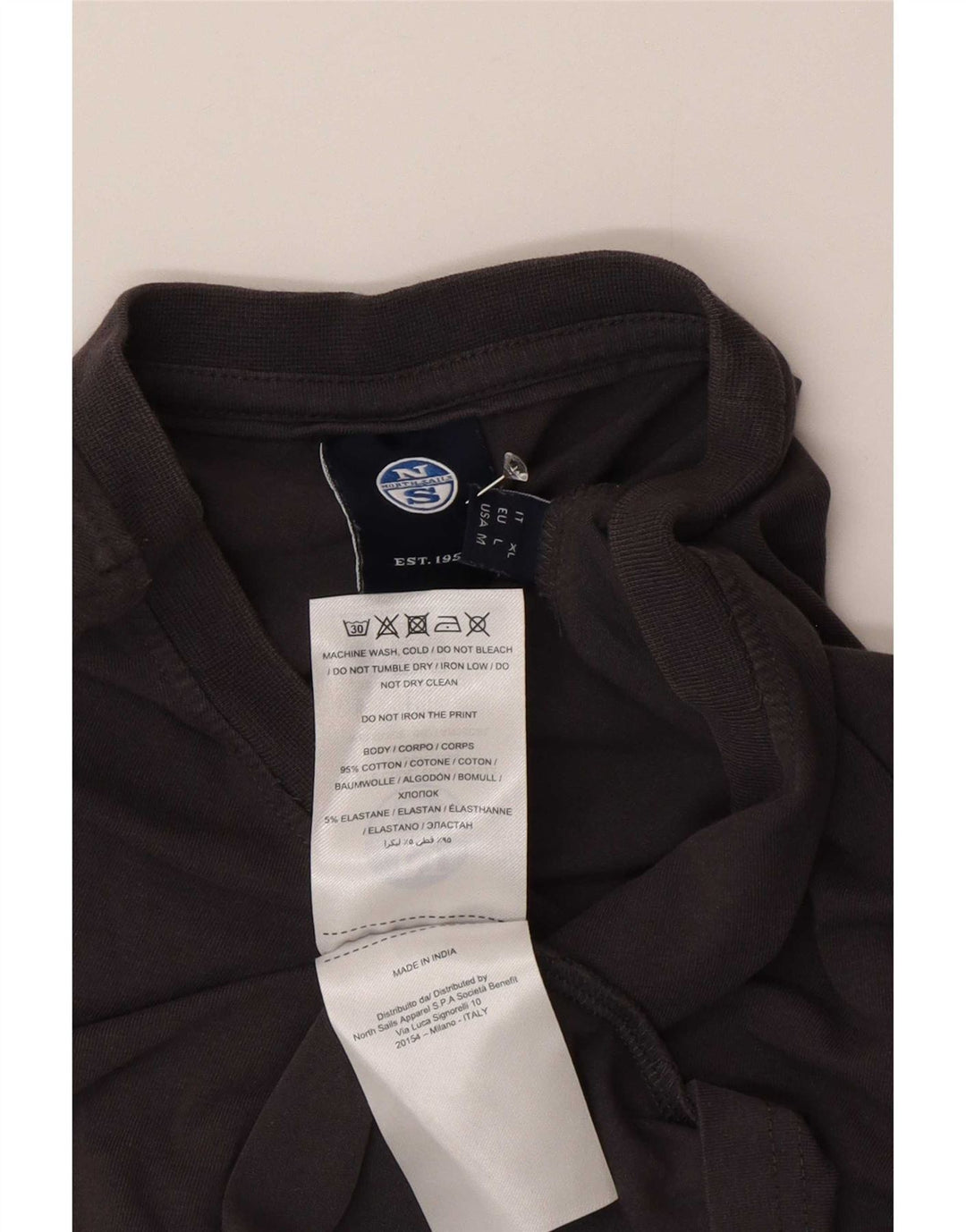 Męska koszulka polo North Sails XL, szara, bawełniana