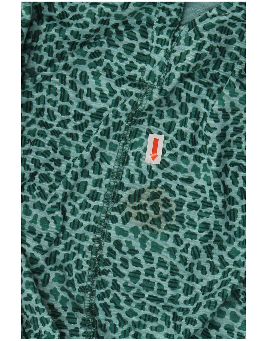 L.L.BEAN Damska bluzka z rękawem 3/4 UK 22 3XL Zielony nadruk zwierzęcy