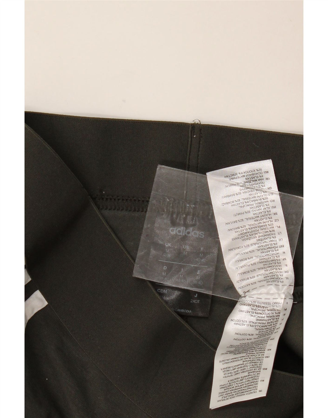 Legginsy damskie Adidas UK 12/14, średnia bawełna khaki