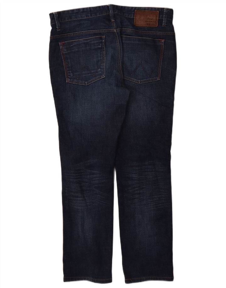 Męskie proste dżinsy Wrangler W32 L30 granatowe