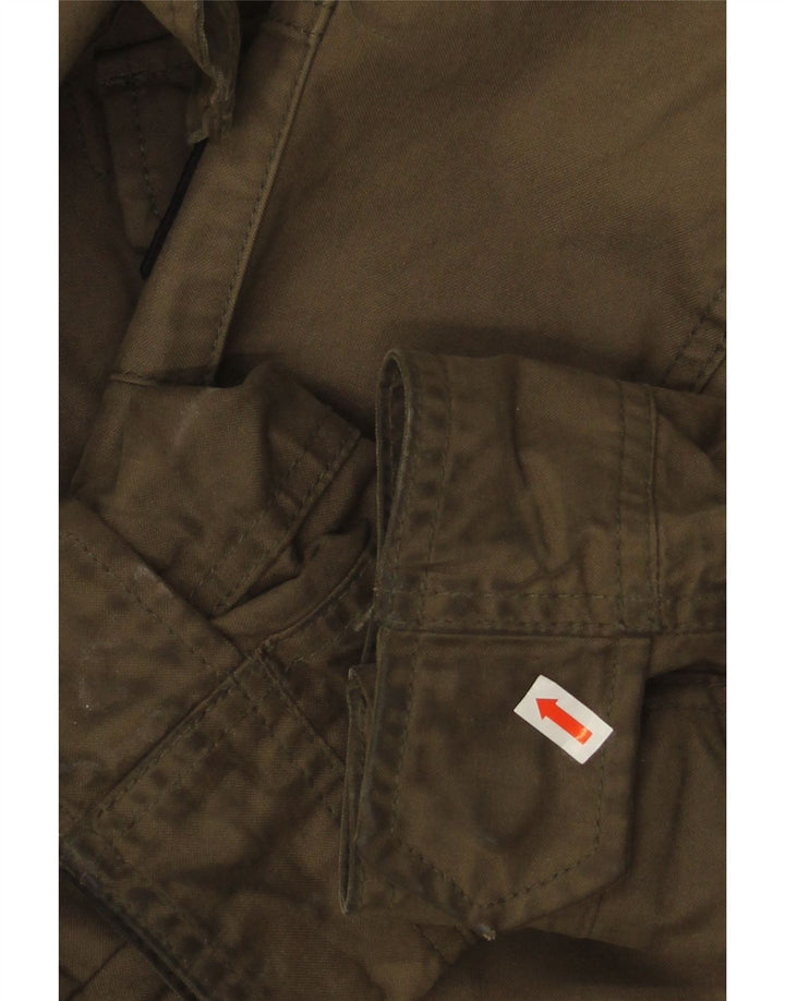Męska kurtka wojskowa Superdry UK 40, duża, bawełniana khaki
