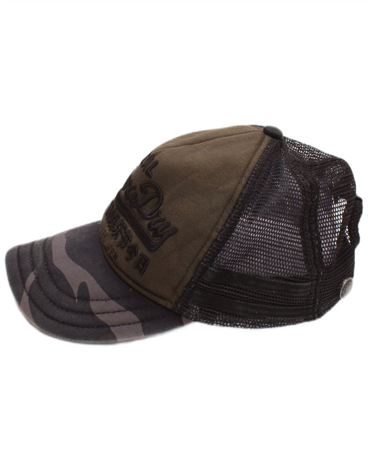 Męska czapka z daszkiem Superdry Graphic Trucker w jednym rozmiarze, khaki, wiskoza