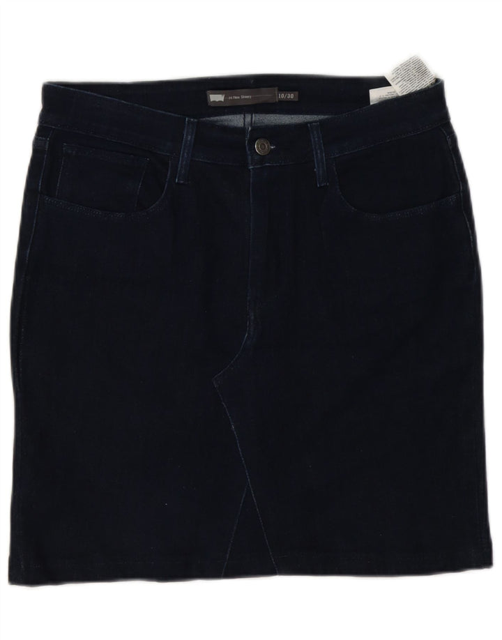 Damska spódnica dżinsowa Levi's W30 Średni granat, bawełna