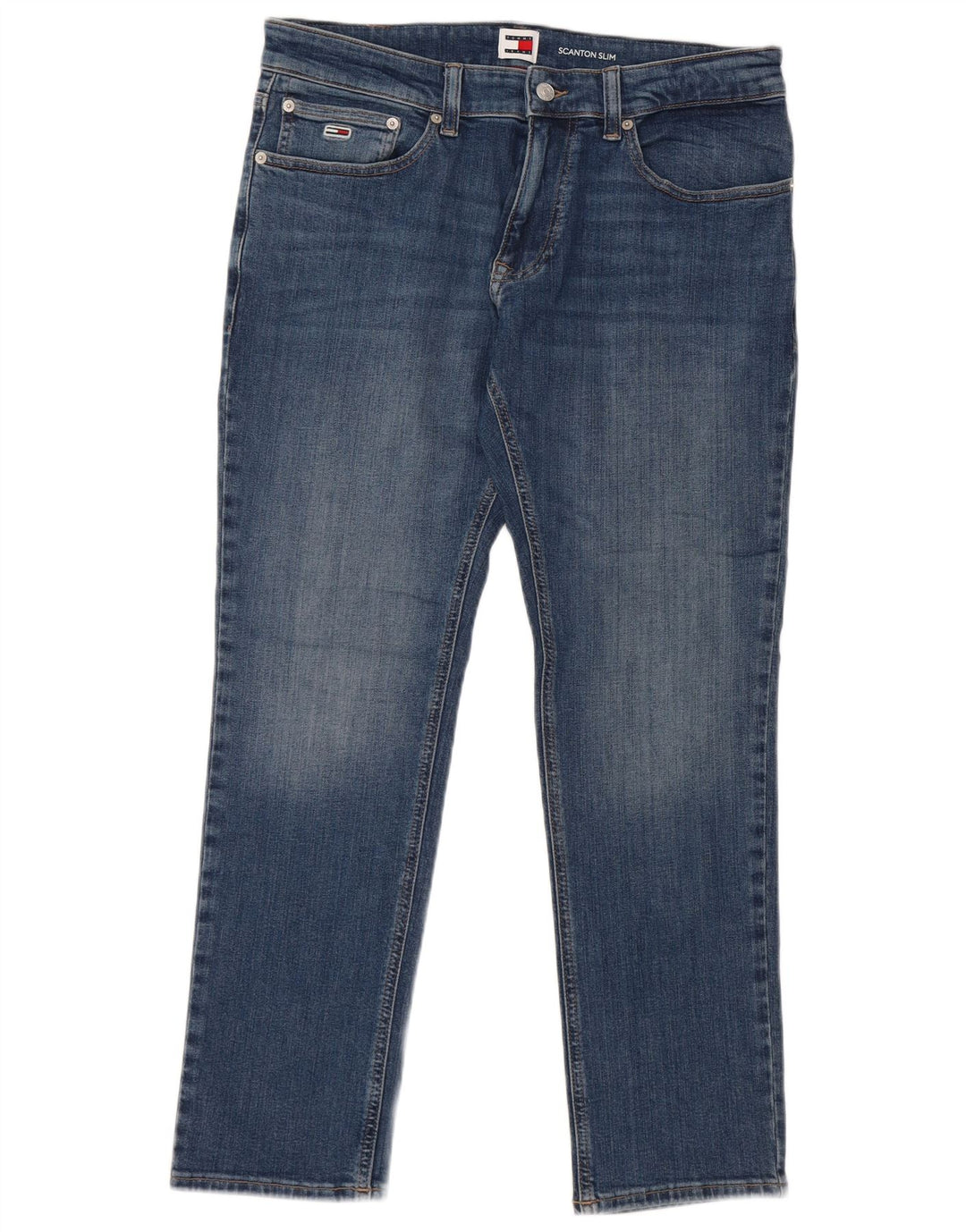 Męskie jeansy Scanton Slim Jeans Tommy Hilfiger W34 L30 Niebieskie bawełniane