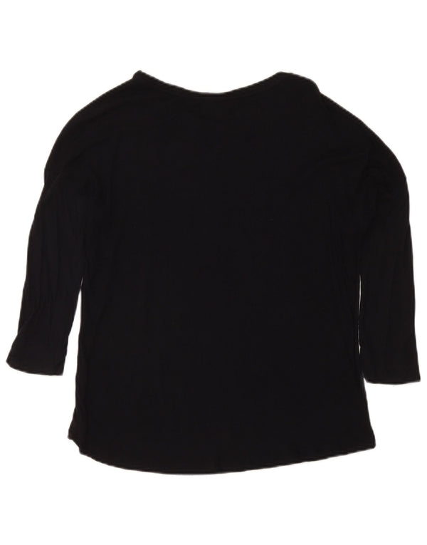 Damski top Massimo Dutti z rękawem 3/4 UK 12, średni czarny