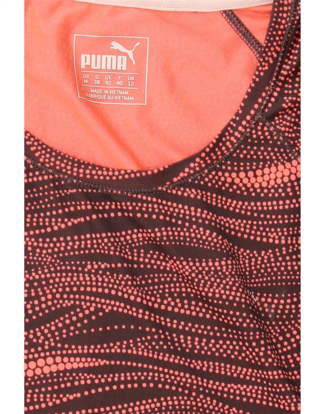 Damska koszulka Puma z abstrakcyjnym wzorem Top UK 12 Średnia wielobarwna