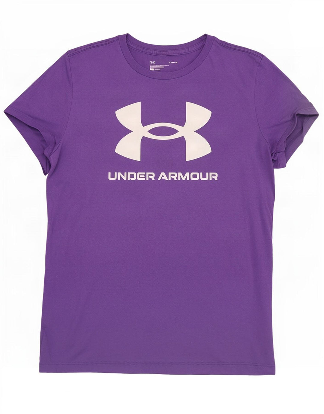 Męska koszulka z grafiką Under Armour, średnia fioletowa bawełna
