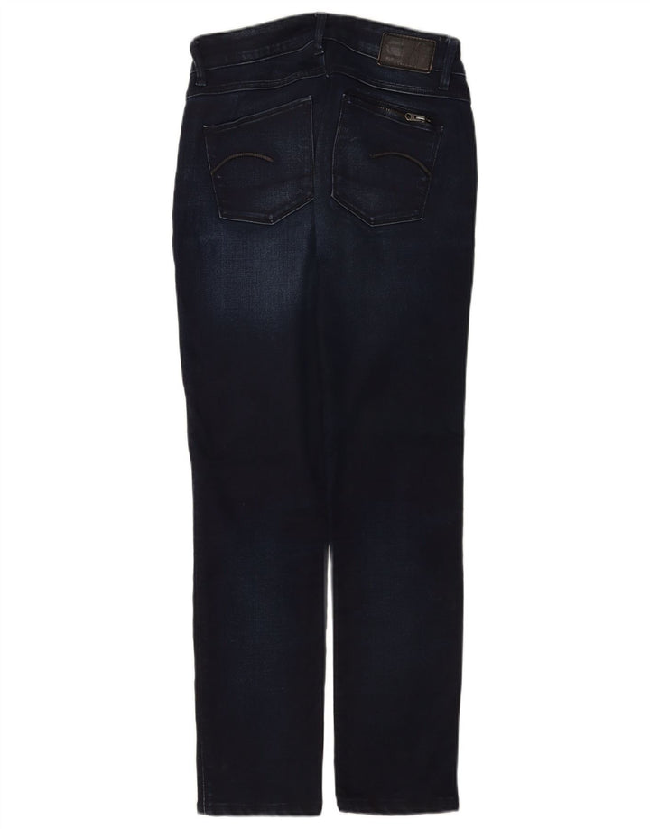 Damskie jeansy slim G-Star W26 L27 Granatowa bawełna