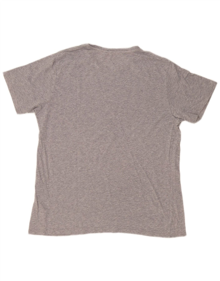 Męski T-shirt z grafiką Levi's, duży, szary, nakrapiany