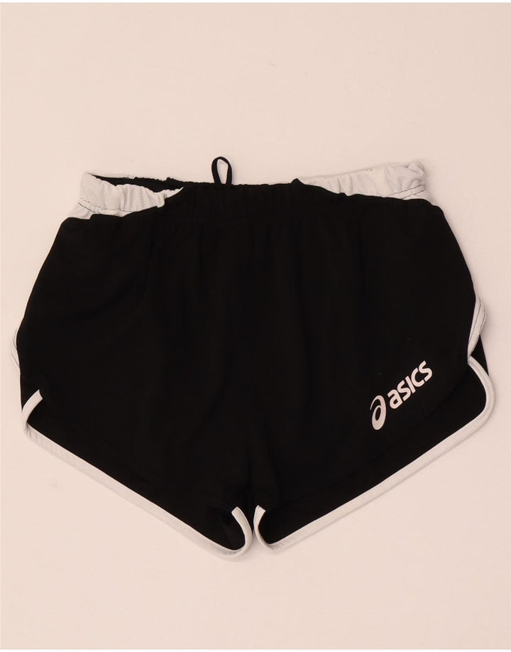 Damskie spodenki sportowe Asics UK 8, małe, czarne, z blokami kolorów
