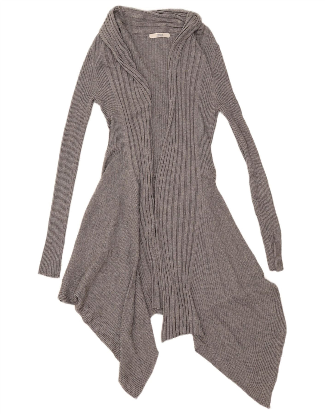 Marks & Spencer Damski sweter oversize z długim rękawem, UK 10, mały, szary