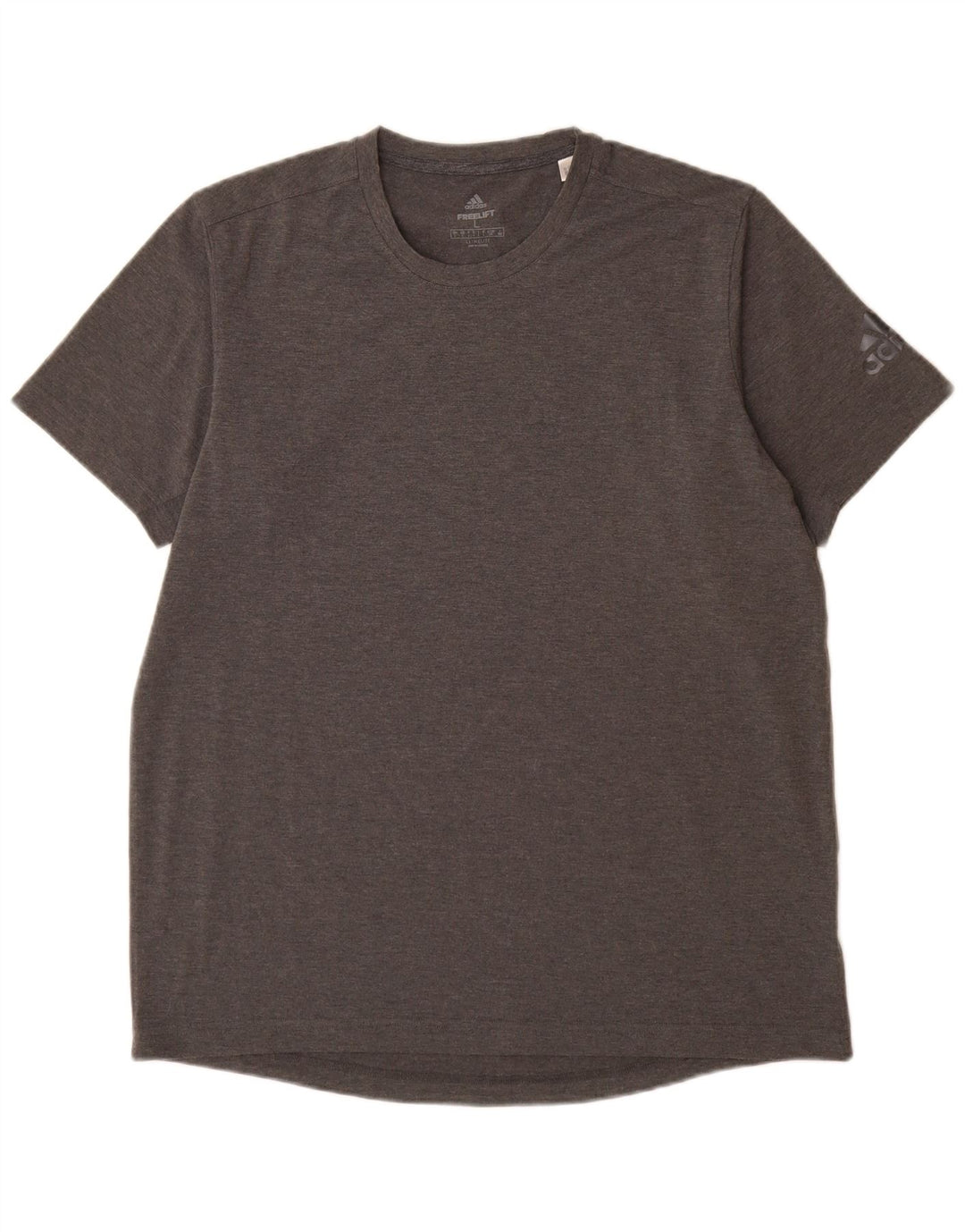 Adidas Męski T-shirt Climalite Top, duży, szary, nakrapiany poliester