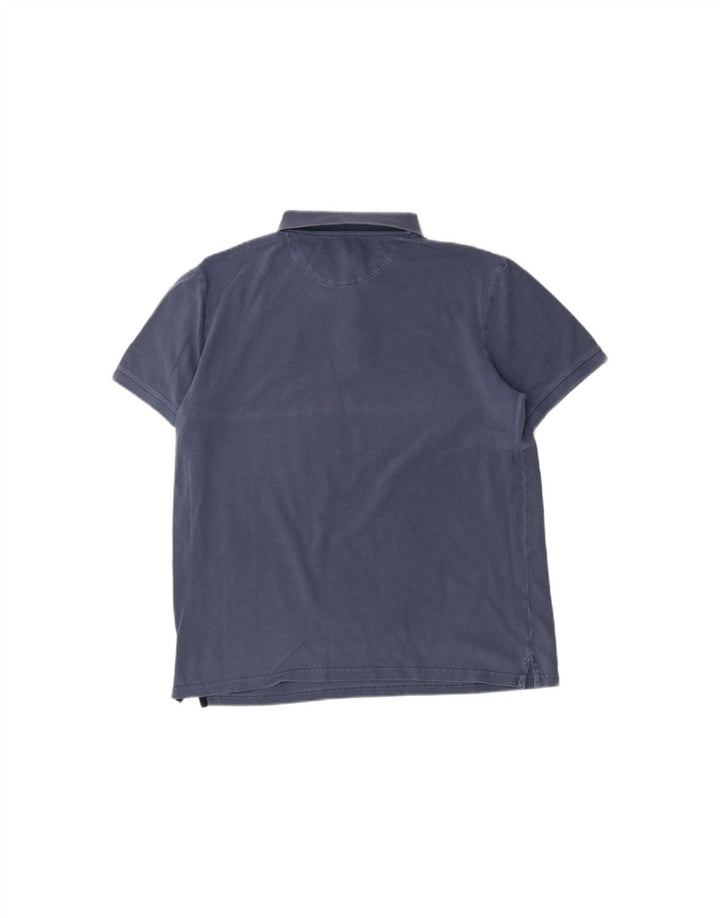 TIMBERLAND Mens Polo Shirt Large Navy Blue