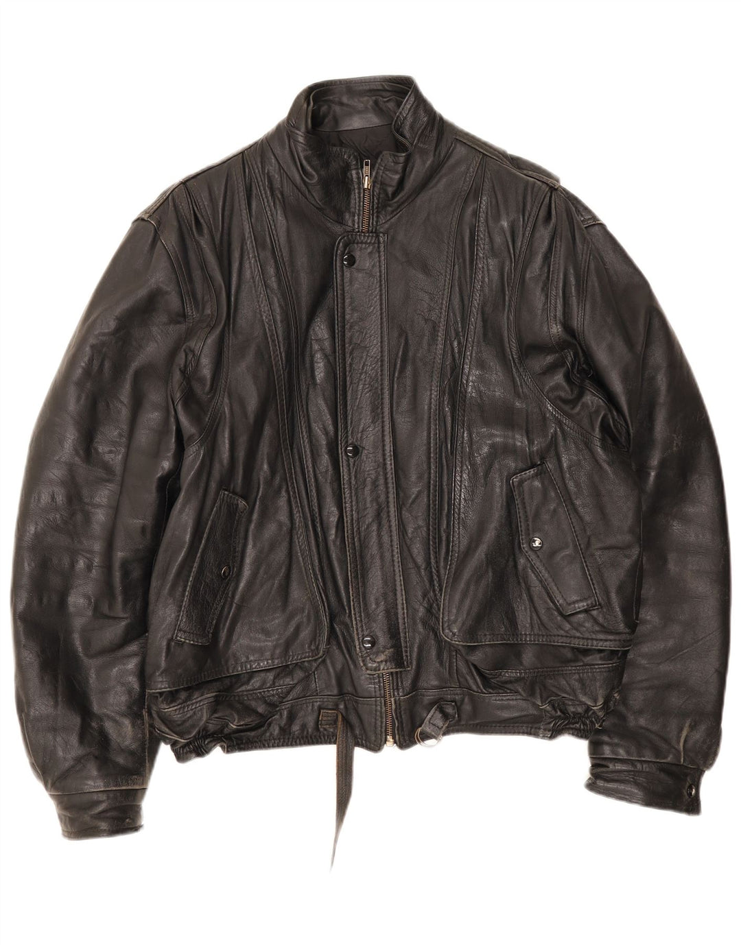 Vintage męska skórzana kurtka UK 42 XL czerwona