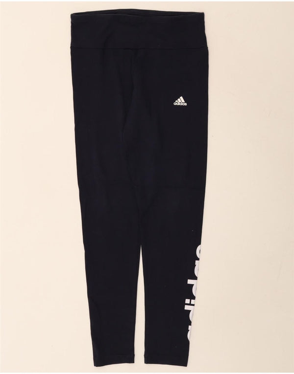 Damskie legginsy Adidas Tight Fit UK 14/16 Średni granatowy, bawełniany