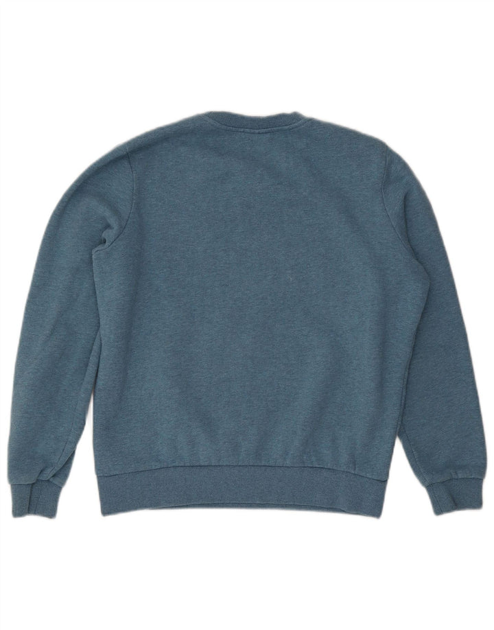 Damski sweter z grafiką Superdry UK 10, mały, niebieski nakrapiany