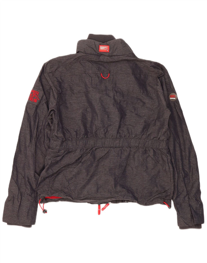 Damska kurtka wiatrówka SUPERDRY UK 18 XL, szary poliester