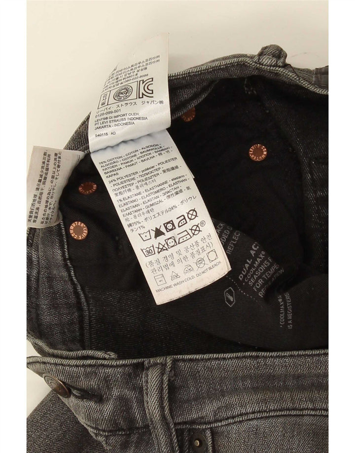 Męskie jeansy Levi's Slim W32 L30 Szara bawełna