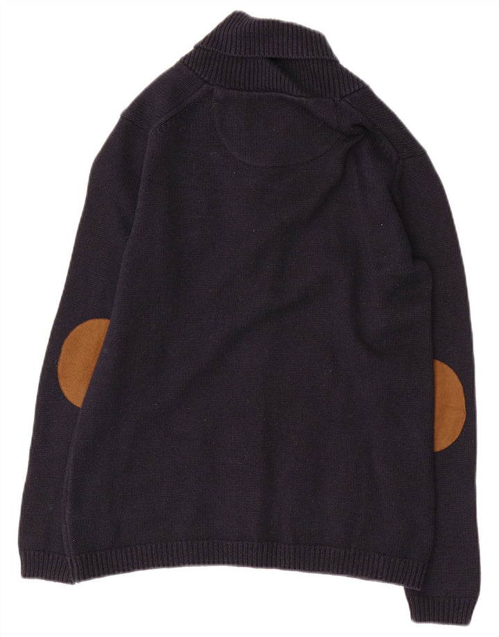 MASSIMO DUTTI Chłopięcy sweter kardigan 11-12 lat, granatowa, bawełniana