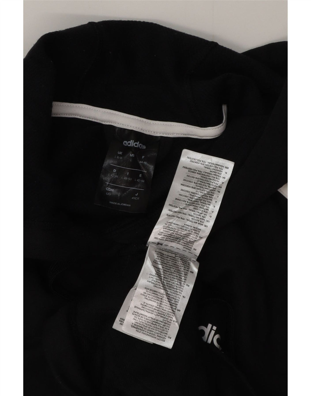 Damska bluza z kapturem Adidas Climalite UK 16/18, duży, czarny poliester