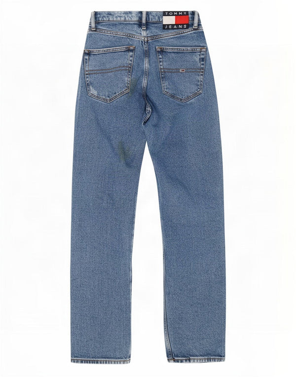 Tommy Hilfiger Womens Julie Distressed Straight Jeans W27 L30 Blue