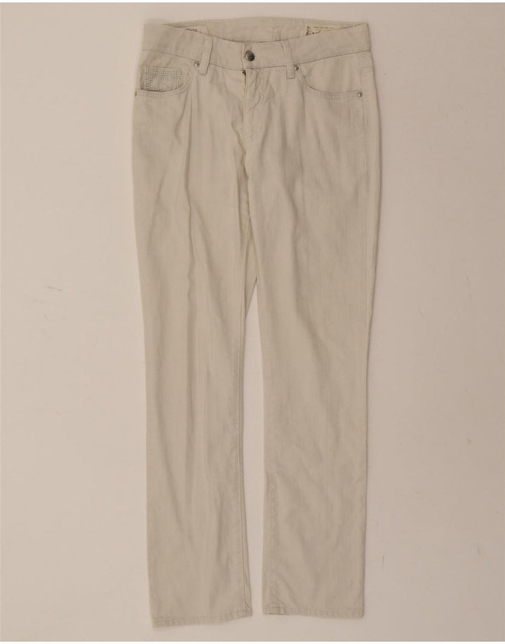 MARLBORO CLASSICS Womens Straight Jeans W29 L30 White Cotton Vintage Marlboro Classics and Second-Hand Marlboro Classics from Messina Hembry 