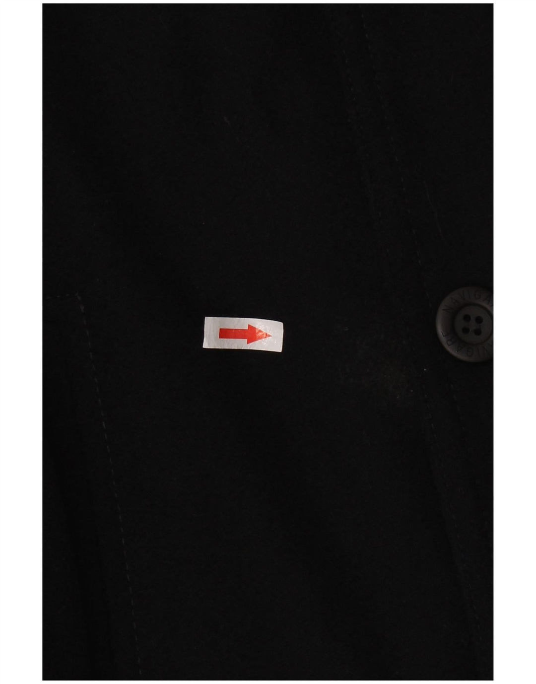 Płaszcz męski NAVIGARE UK 38, średni czarny wełniany