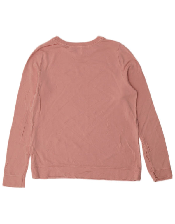 Damska bluza z grafiką Oasis UK 10 Small Pink wiskoza