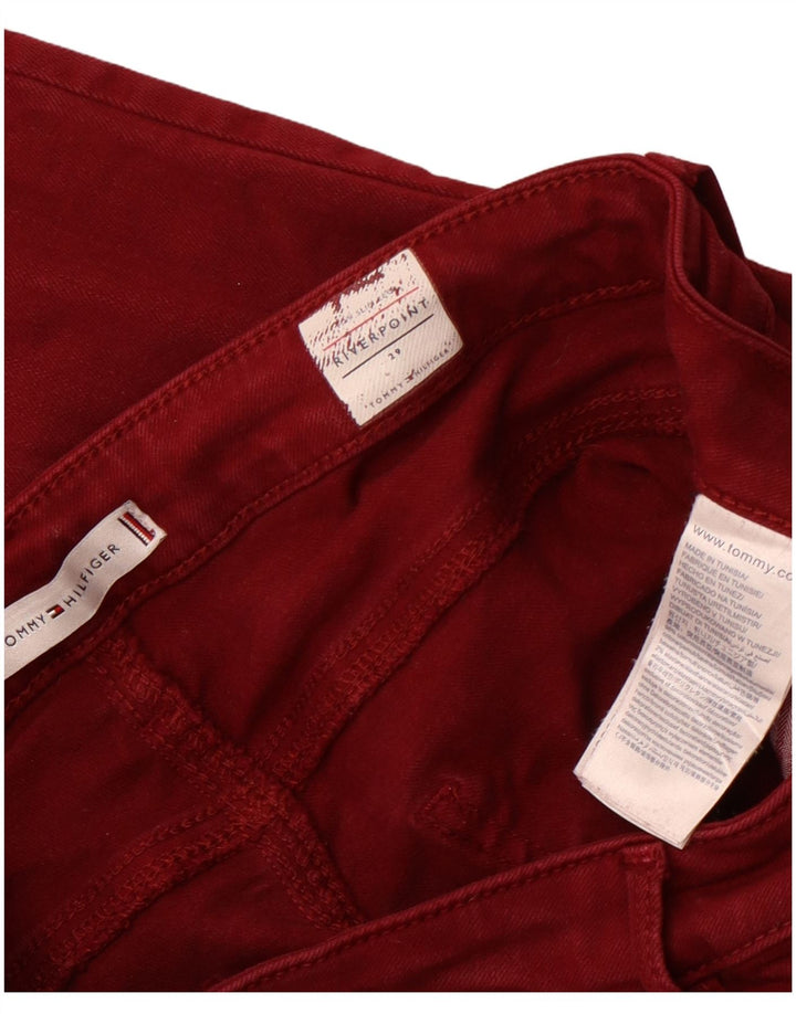 Damskie jeansy skinny Riverpoint TOMMY HILFIGER W29 L28 Burgundowa bawełna