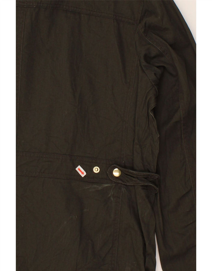 J. CREW Womens Utility Jacket UK 18 XL Green Cotton Vintage J. Crew and Second-Hand J. Crew from Messina Hembry 