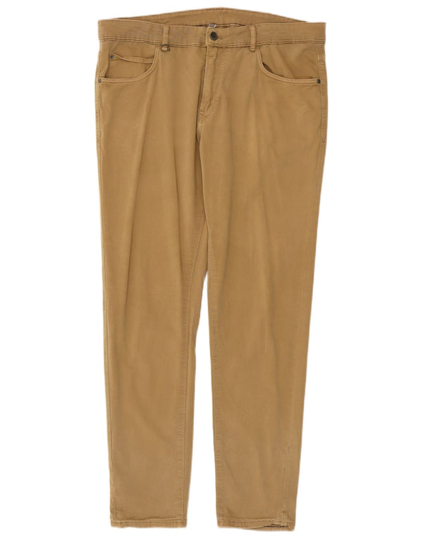 Męskie spodnie typu slim casual Zara EU 44 Large W34 L30 Beżowe