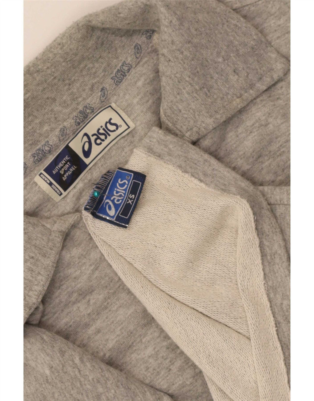 Asics Mens Tracksuit Top Jacket XS Grey Cotton